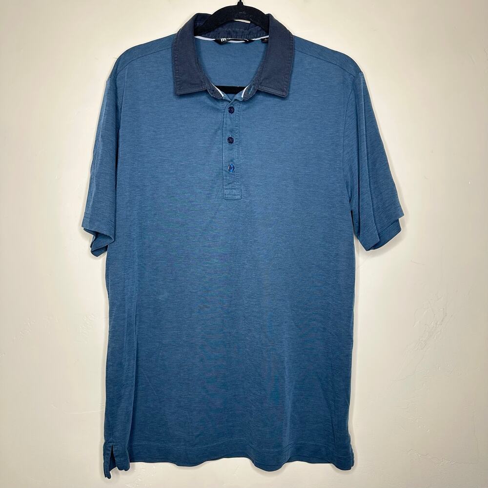 Travis Mathew Polo Shirt Lot Bundle Gray Blue Golf Performance Mens Large - Picture 10 of 13